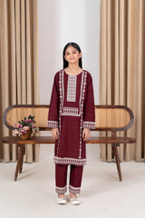Khayat Stitched 2 Piece Casual Winter Kids Suit-Garnora - 2 Pc
