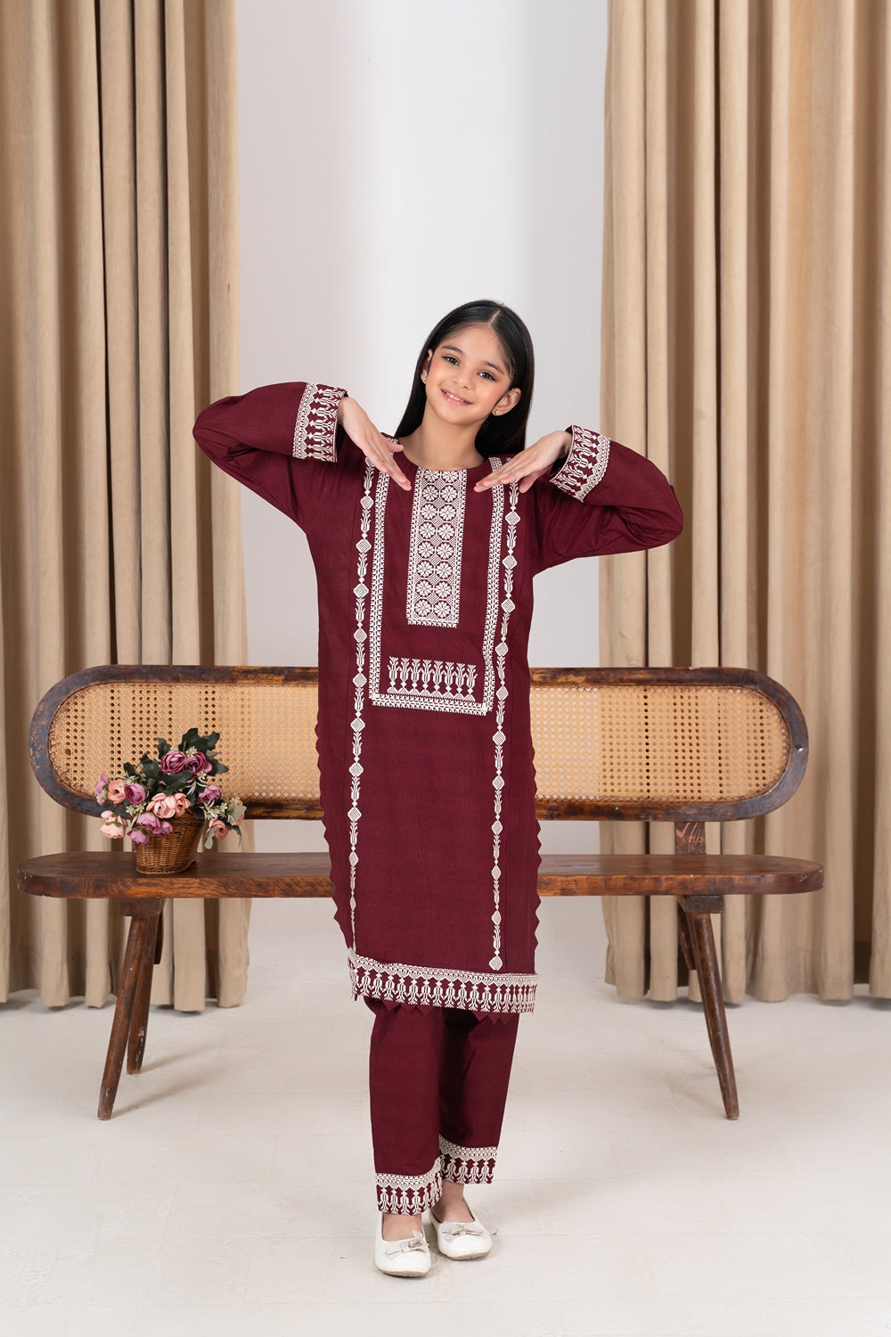 Khayat Stitched 2 Piece Cambric Winter Collection'2025-Garnora - 2 Pc