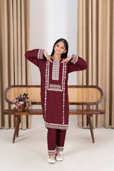 Khayat Stitched 2 Piece Cambric Winter Collection'2025-Garnora - 2 Pc