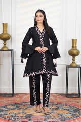 Premier Essence By Neesh Stitched Co Ords Summer Suit-Trellis - 2 Piece