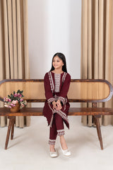 Khayat Stitched 2 Piece Casual Winter Kids Suit-Garnora - 2 Pc
