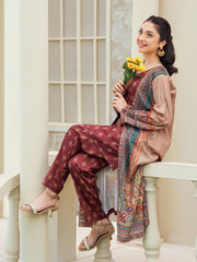 Tng By Md Stitched 3 Piece-Aina Shrug Set