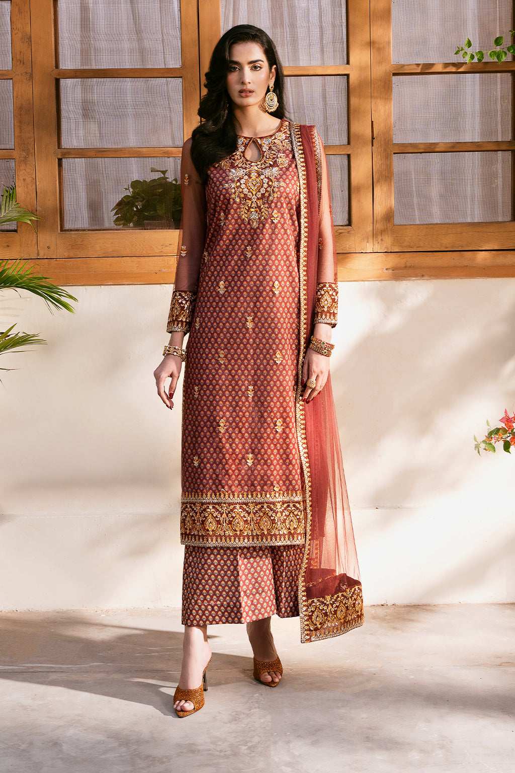 Meeru By Sheenora Stitched 3 Piece Formals Collection-SAVI