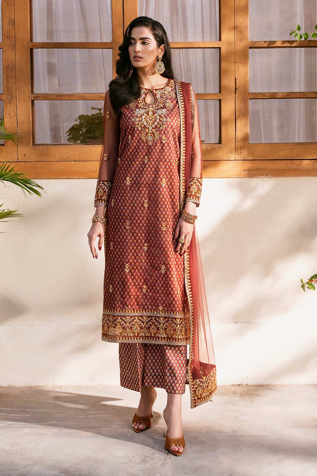 Meeru By Sheenora Stitched 3 Piece Formals Collection-SAVI