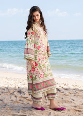 Oasis by Meerak Stitched 2 Piece Silk Lawn Kaftan-KF - 04