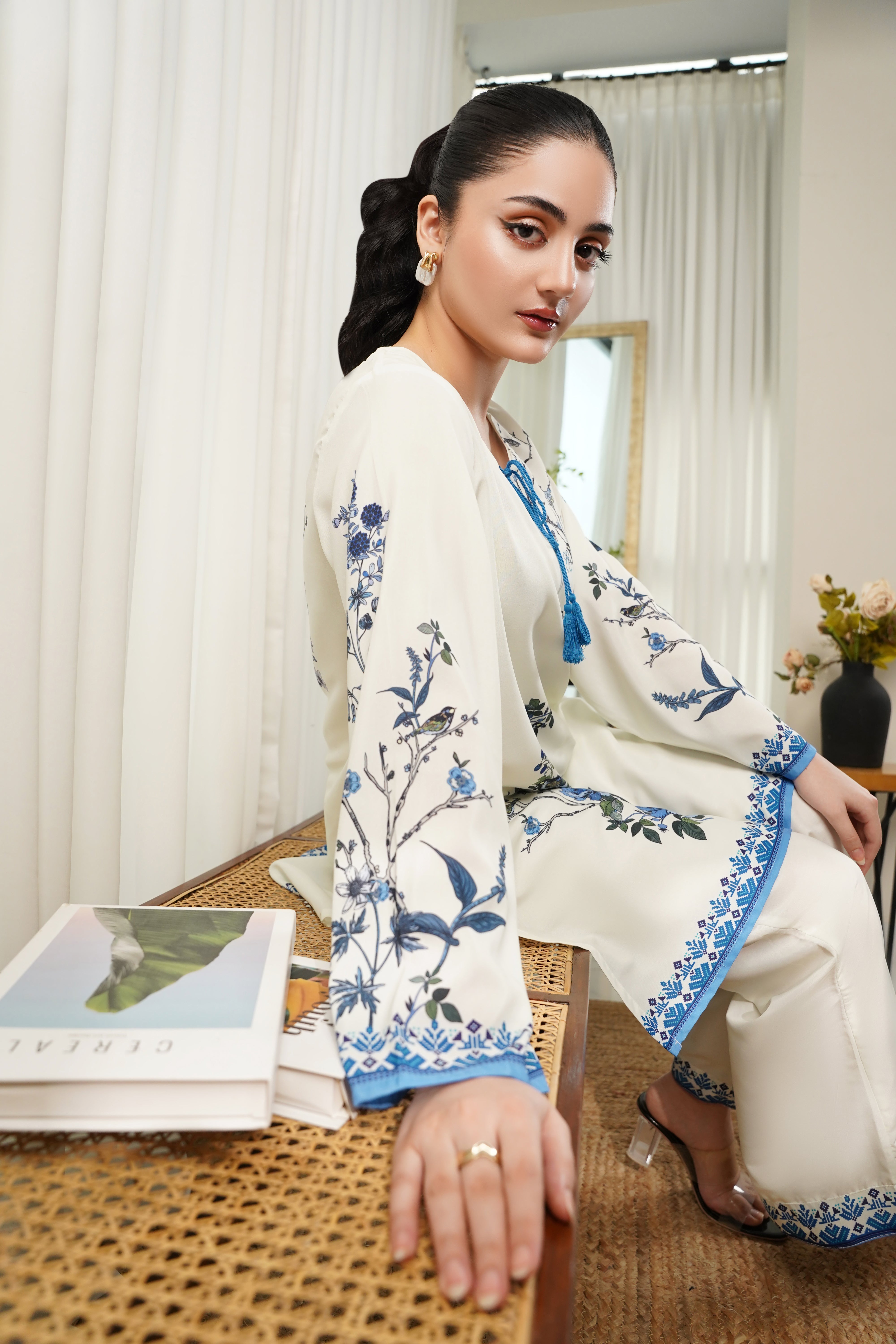 Dhaga Stitched 2 Piece Poly Cambric Collection'2025-Amelia