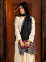 Tng By Md-Ajrak Mosaic Stole | Black
