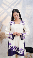 Premier Essence By Neesh Stitched Co Ords Summer Suit-Fondent - 2 Piece