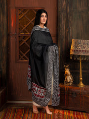Tng By Md-Ajrak Mosaic Odhni | Black