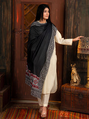 Tng By Md-Ajrak Mosaic Odhni | Black
