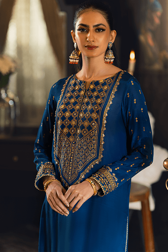 Qarmazi By Zaaviay Stitched Meesha (Three Piece)