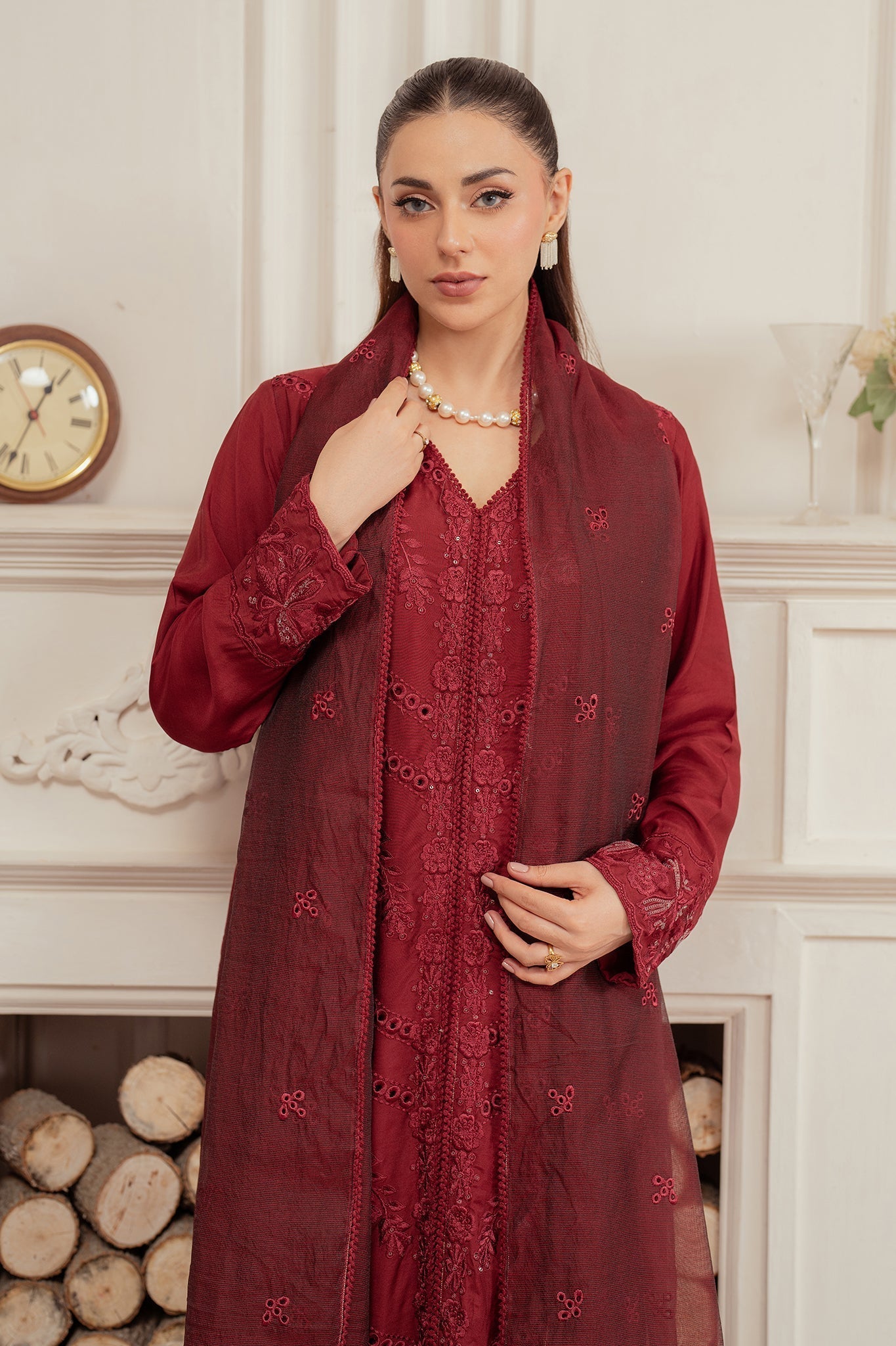 Elegance by Panache Apparel Stitched Festive Collection-Royal