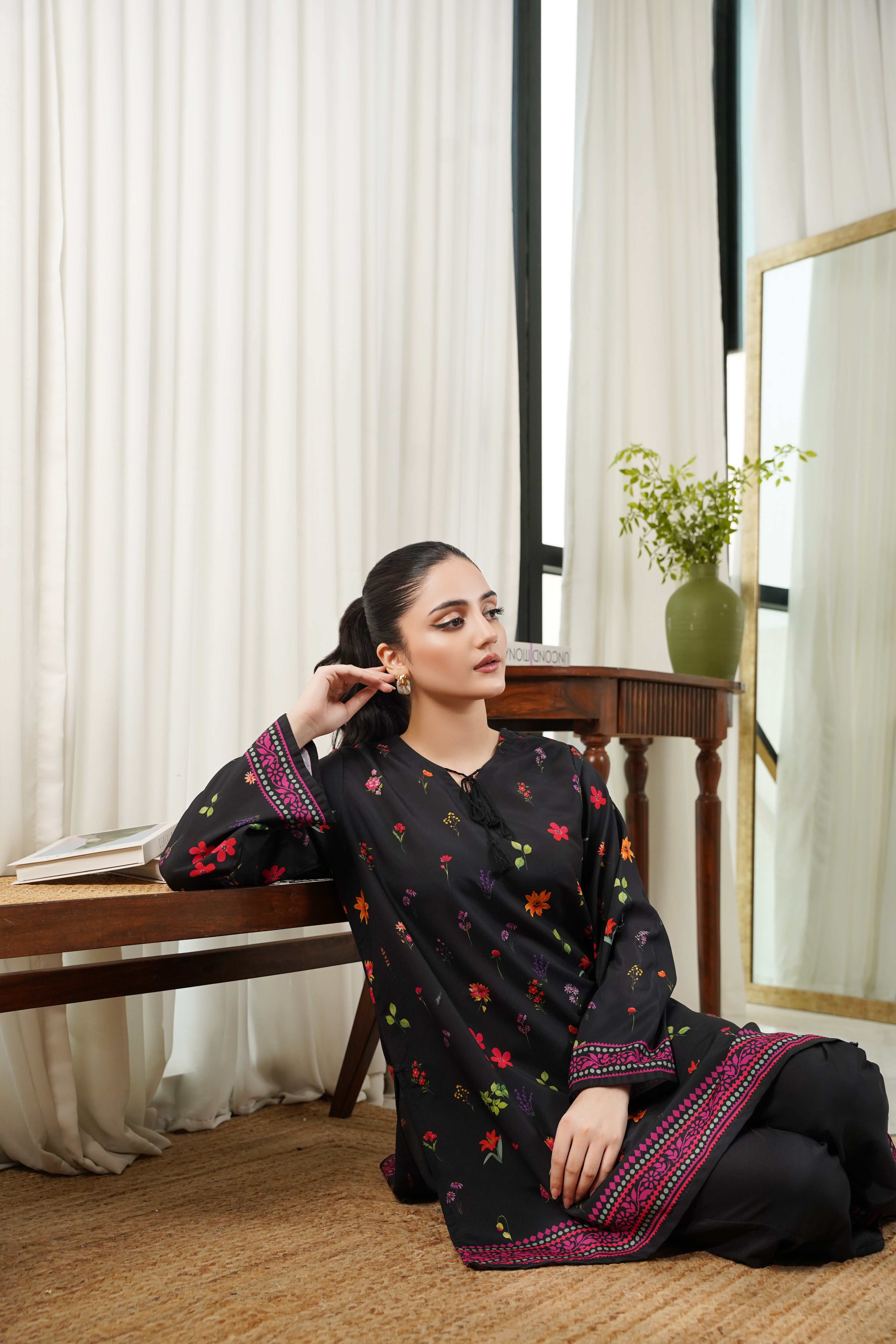 Dhaga Stitched 2 Piece Poly Cambric Collection'2025-Becca