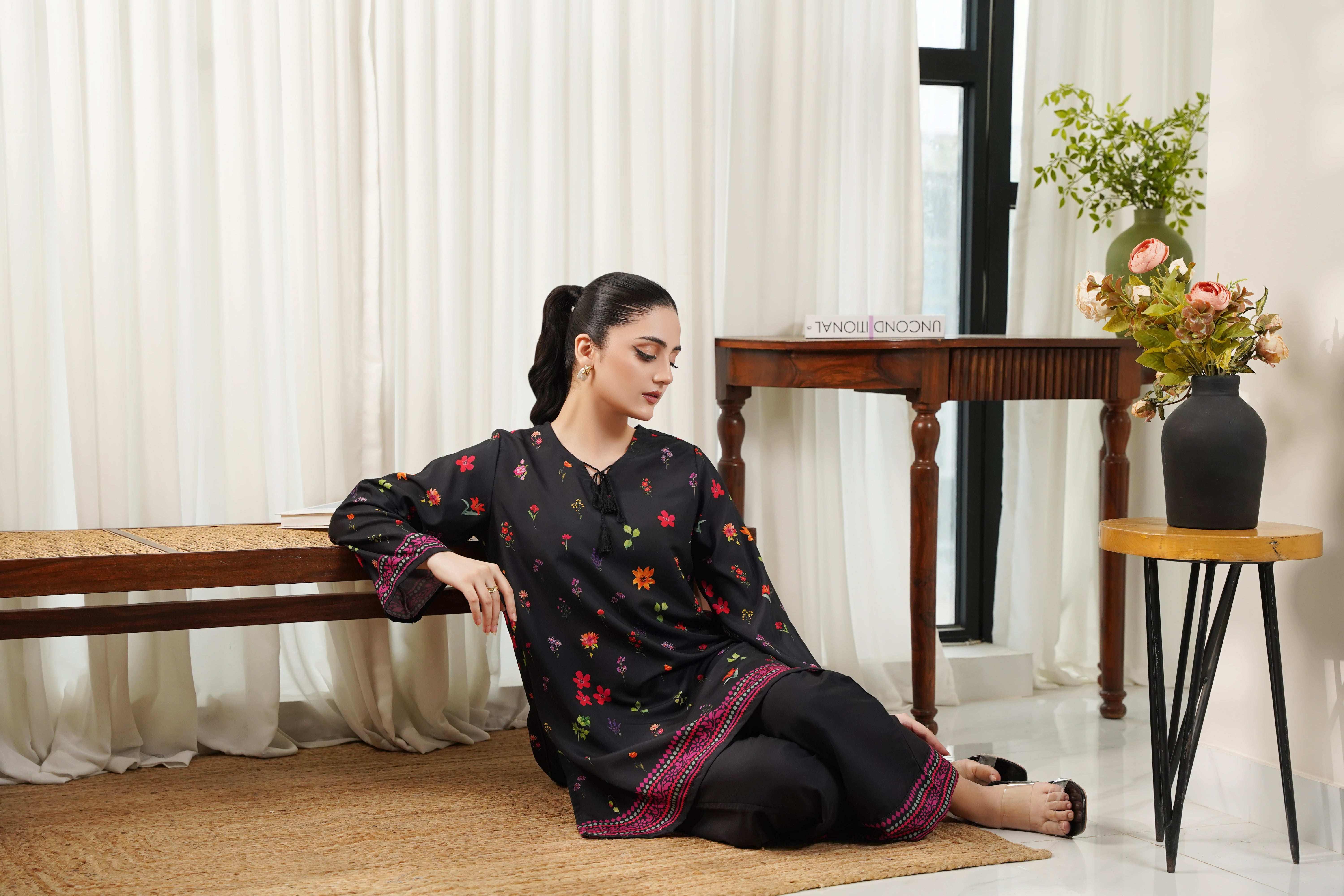 Dhaga Stitched 2 Piece Poly Cambric Collection'2025-Becca