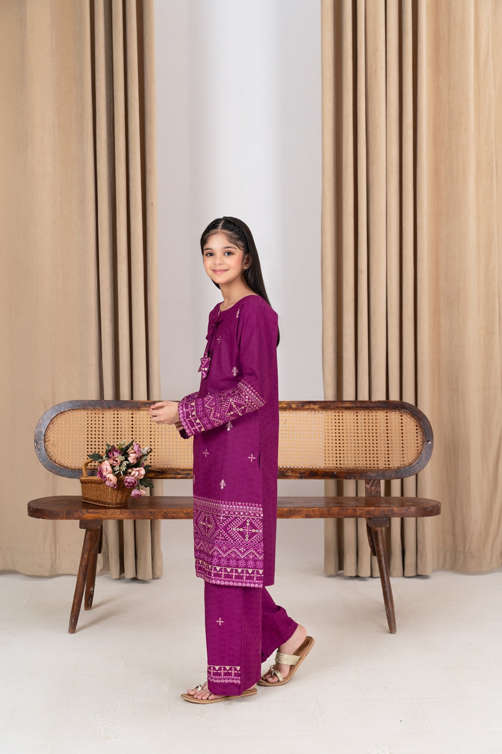 Khayat Stitched 2 Piece Cambric Winter Collection'2025-Banafsaj 2Pc