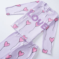 Kjunction Girls Printed Full Sleeve Suit