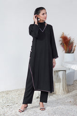 Premier Essence By Neesh Stitched Co Ords Summer Suit-Noirline - 2 Piece