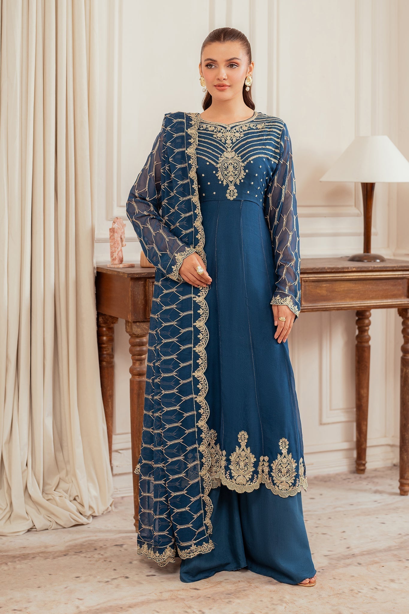 Elegance by Panache Apparel Stitched Festive Collection-Celestial Hues