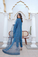 Threads & Weaves Stitched 3 Piece Pret Emb Viscose Collection-07