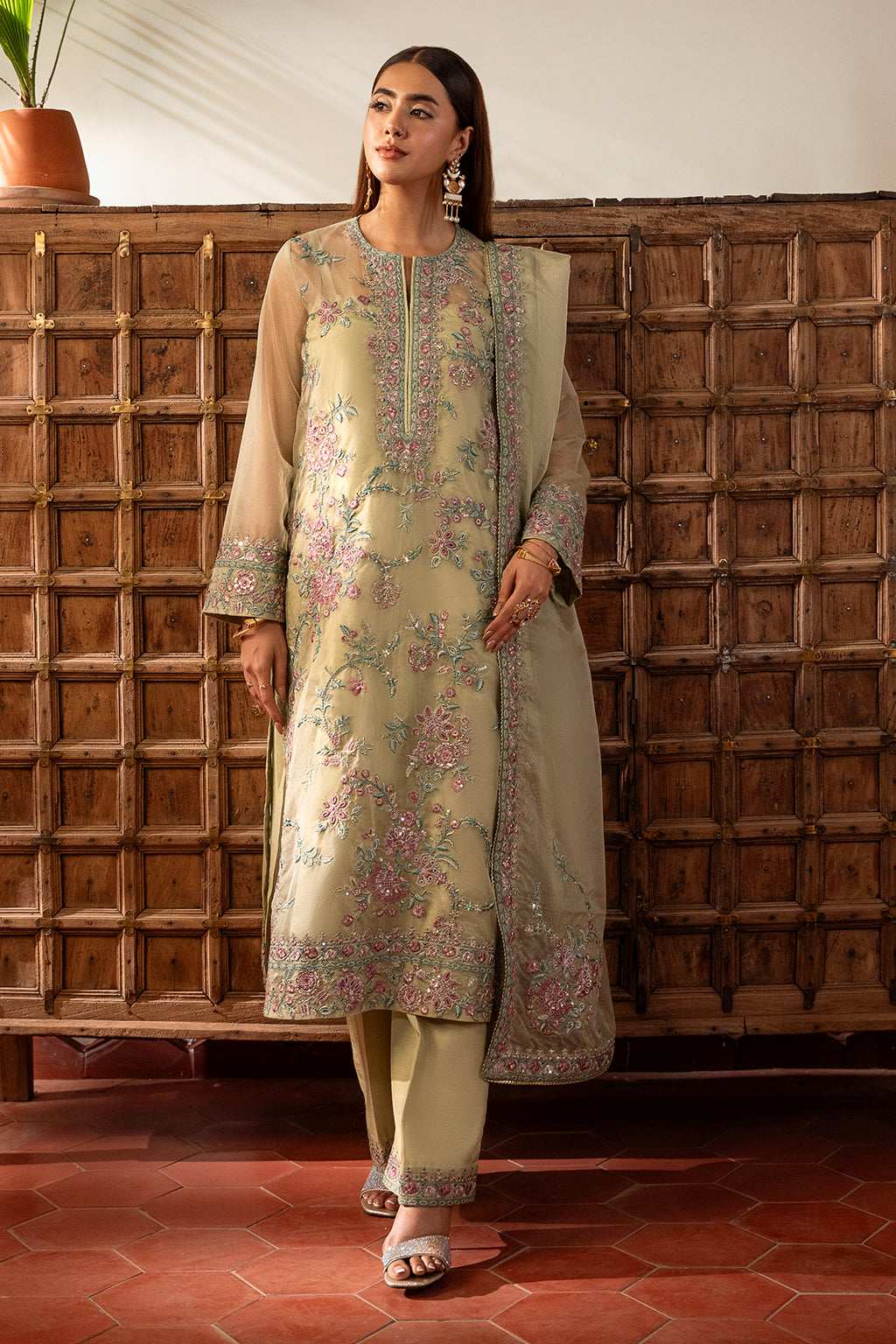 Meeru By Sheenora Stitched 3 Piece Formals Collection-ESME