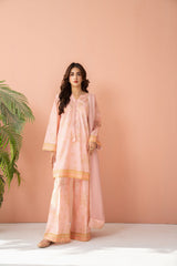 Tiraz Stitched 3 Piece Summer Suit-Ayra - 3pc