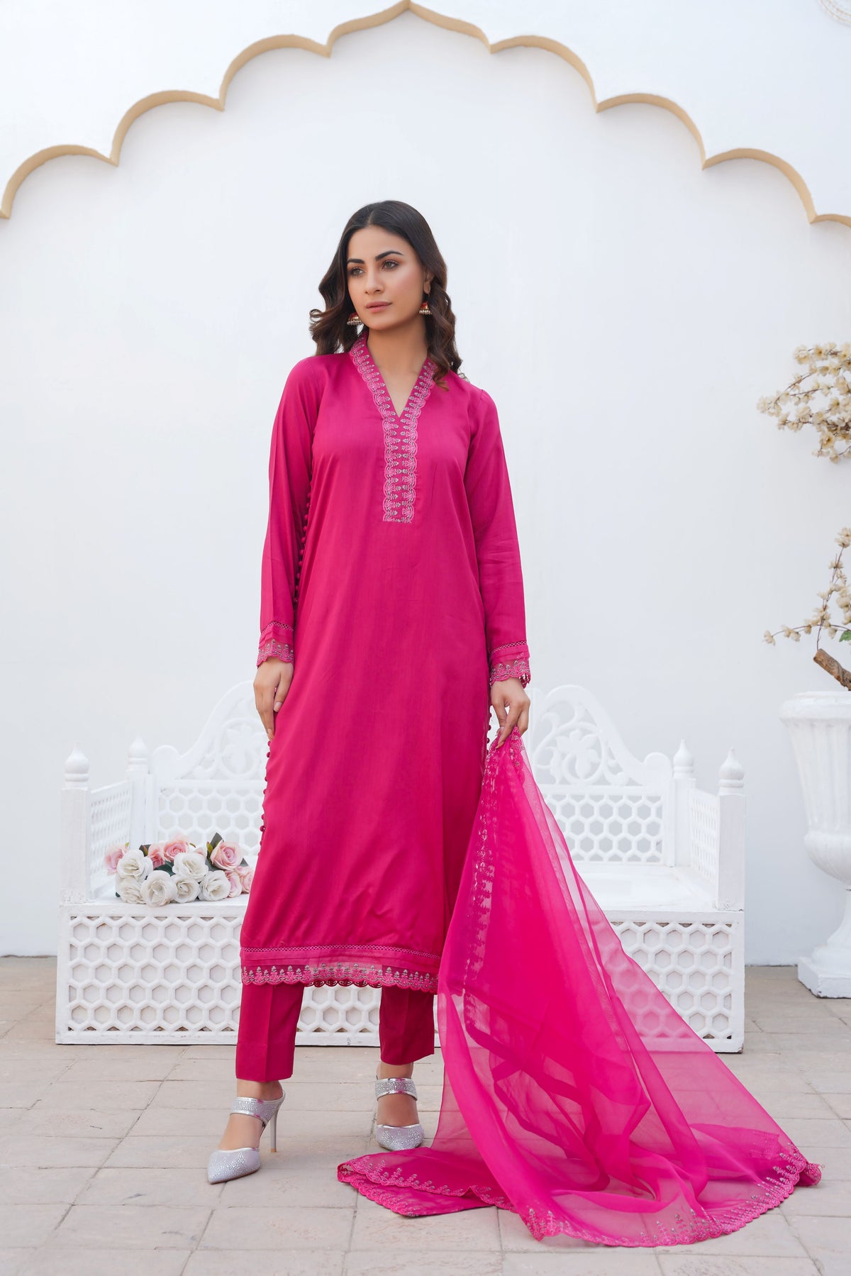 Threads & Weaves Stitched 3 Piece Pret Emb Viscose Collection-05