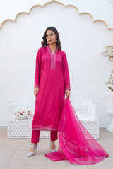 Threads & Weaves Stitched 3 Piece Pret Emb Viscose Collection-05