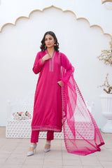 Threads & Weaves Stitched 3 Piece Pret Emb Viscose Collection-05