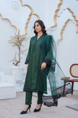 Threads & Weaves Stitched 3 Piece Pret Emb Viscose Collection-06