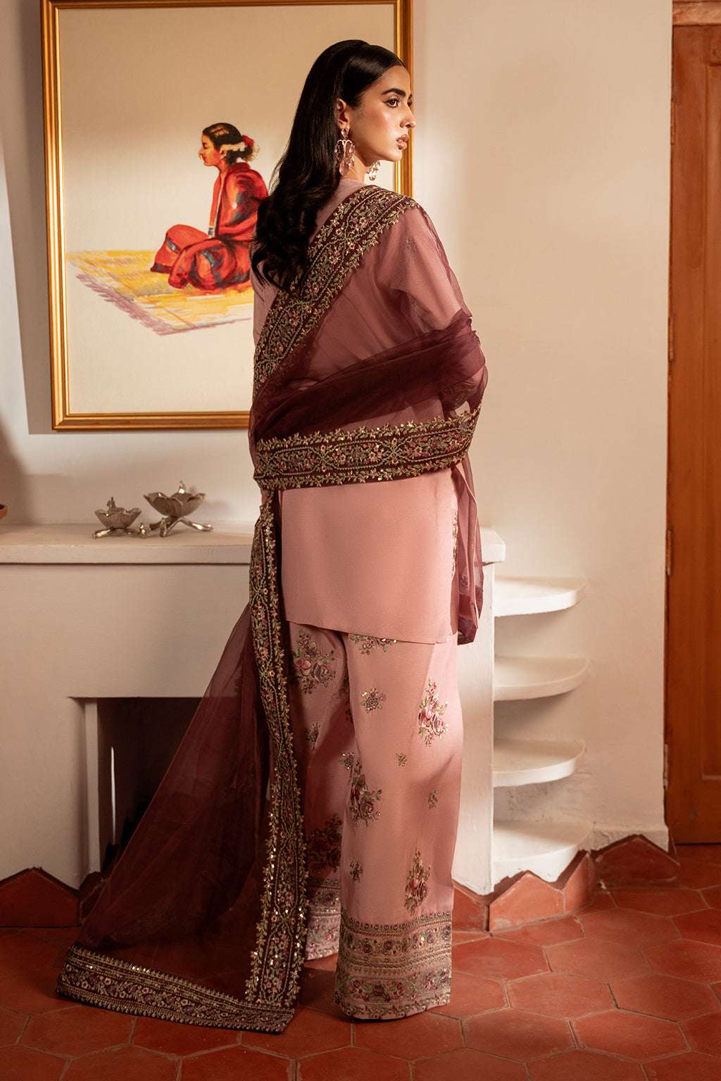 Meeru By Sheenora Stitched 3 Piece Formals Collection-LILAC SERENITY