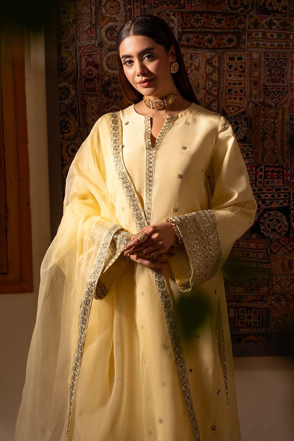 Meeru By Sheenora Stitched 3 Piece Formals Collection-PERIDOT