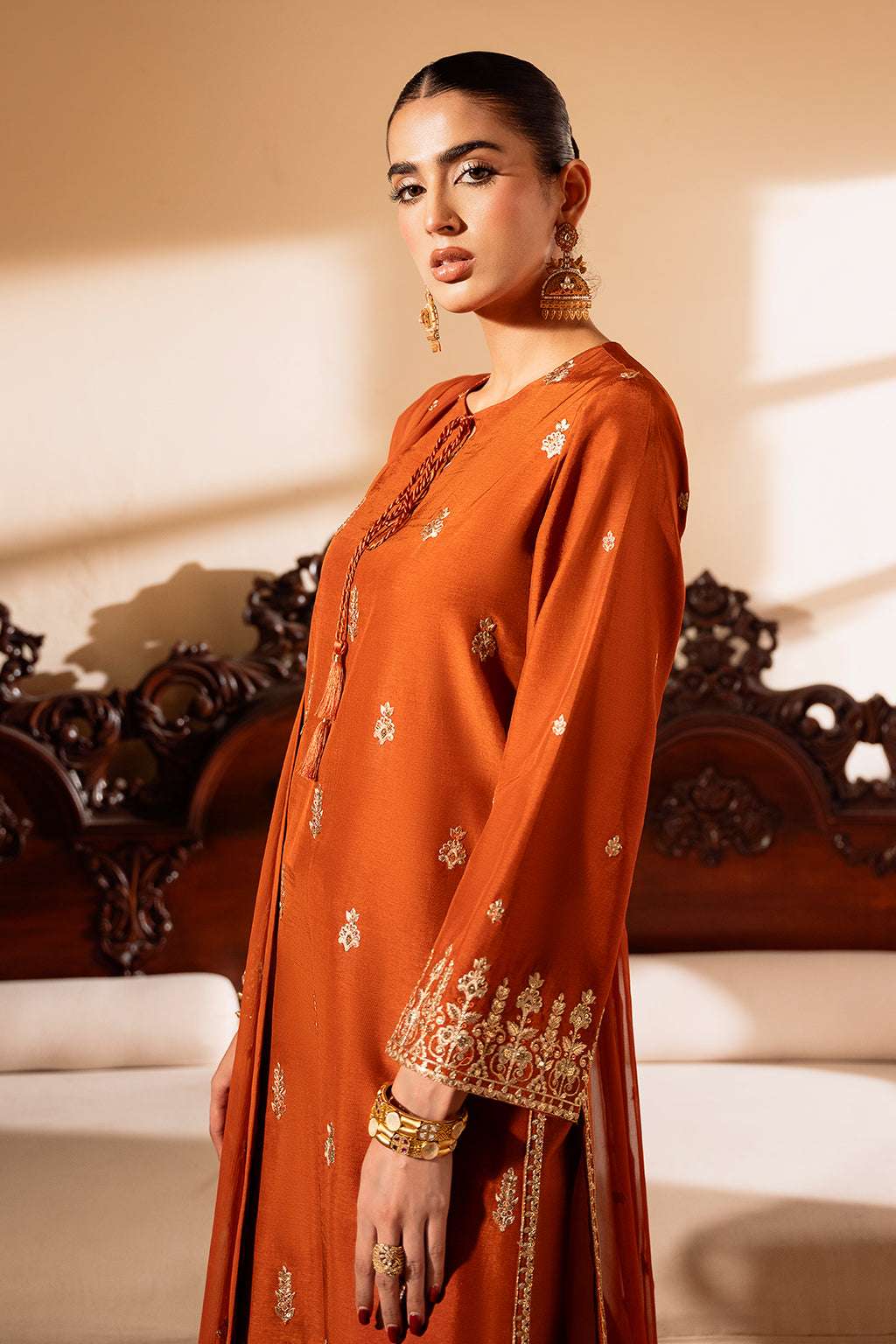 Meeru By Sheenora Stitched 3 Piece Formals Collection-RUSTIC CHARM