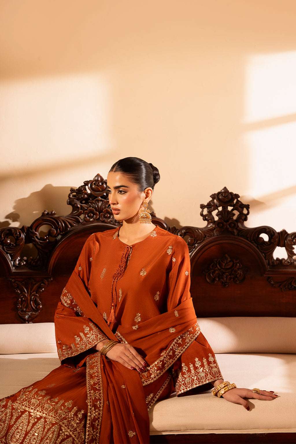 Meeru By Sheenora Stitched 3 Piece Formals Collection-RUSTIC CHARM