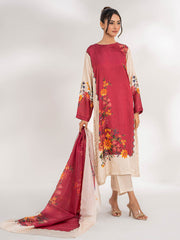 TNG By MD Stitched 3 Piece Printed Silk Collection-Eevaa