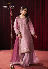 Asim Jofa Premium Festive Ajpf-14 Embroidered Silk 3 Pcs