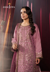 Asim Jofa Premium Festive Ajpf-14 Embroidered Silk 3 Pcs