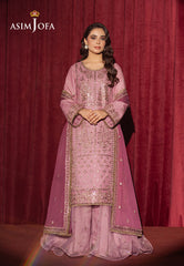 Asim Jofa Premium Festive Ajpf-14 Embroidered Silk 3 Pcs