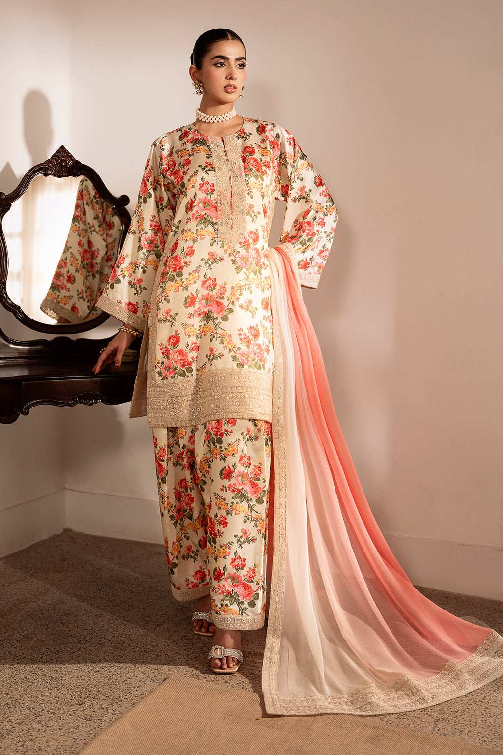 Meeru By Sheenora Stitched 3 Piece Formals Collection-JASMINE