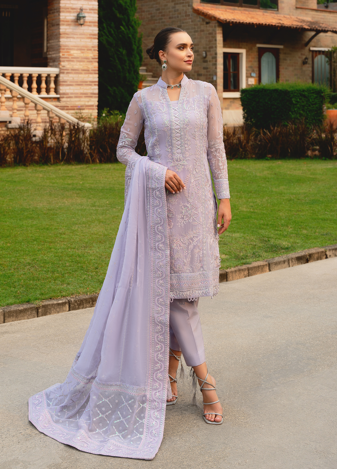 Gulaal Unstitched 3 Piece Luxury Emb Pret Collection'2025-Ariya (GL-EP-2024-19)