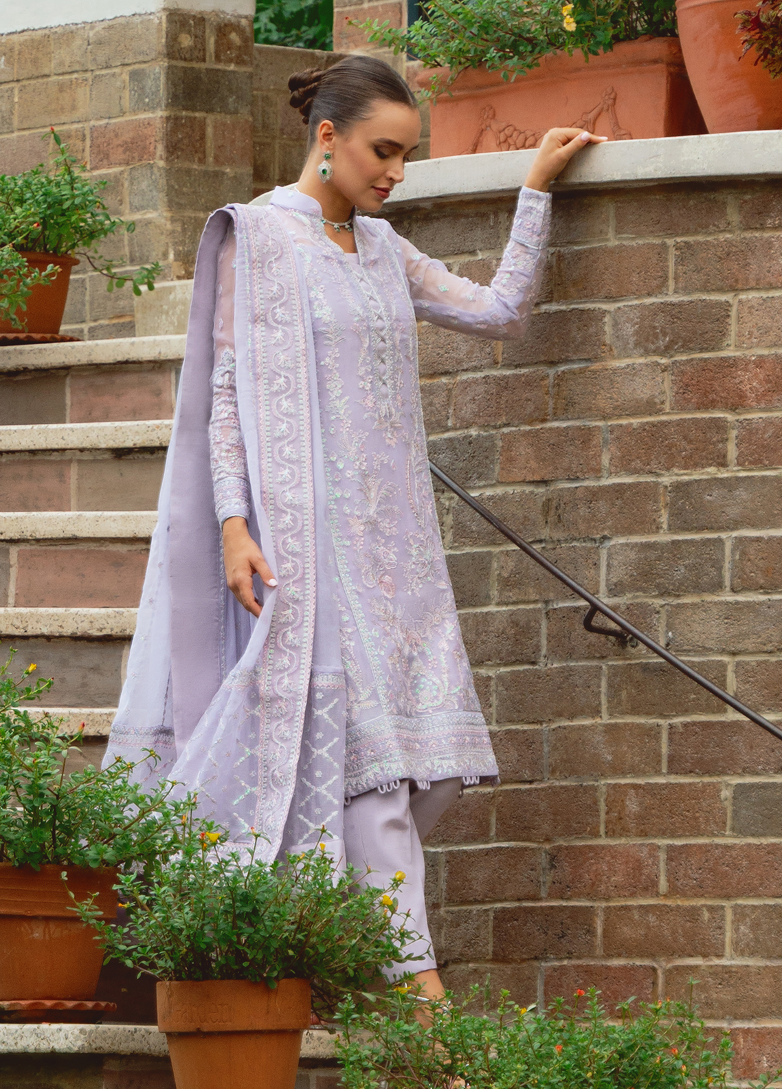 Gulaal Unstitched 3 Piece Luxury Emb Pret Collection'2025-Ariya (GL-EP-2024-19)