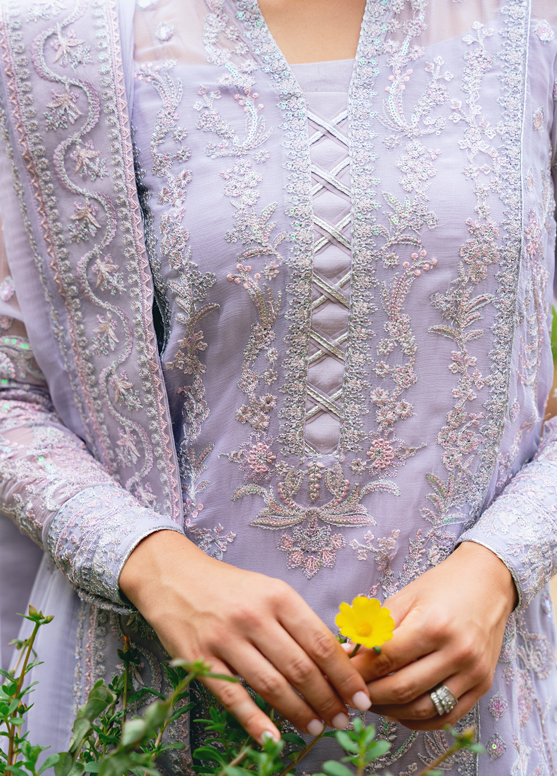 Gulaal Unstitched 3 Piece Luxury Emb Pret Collection'2025-Ariya (GL-EP-2024-19)
