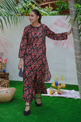 Rozana By Opole Stitched 2 Piece Digital Printed Arabic Lawn Collection'2025-Black Blossom