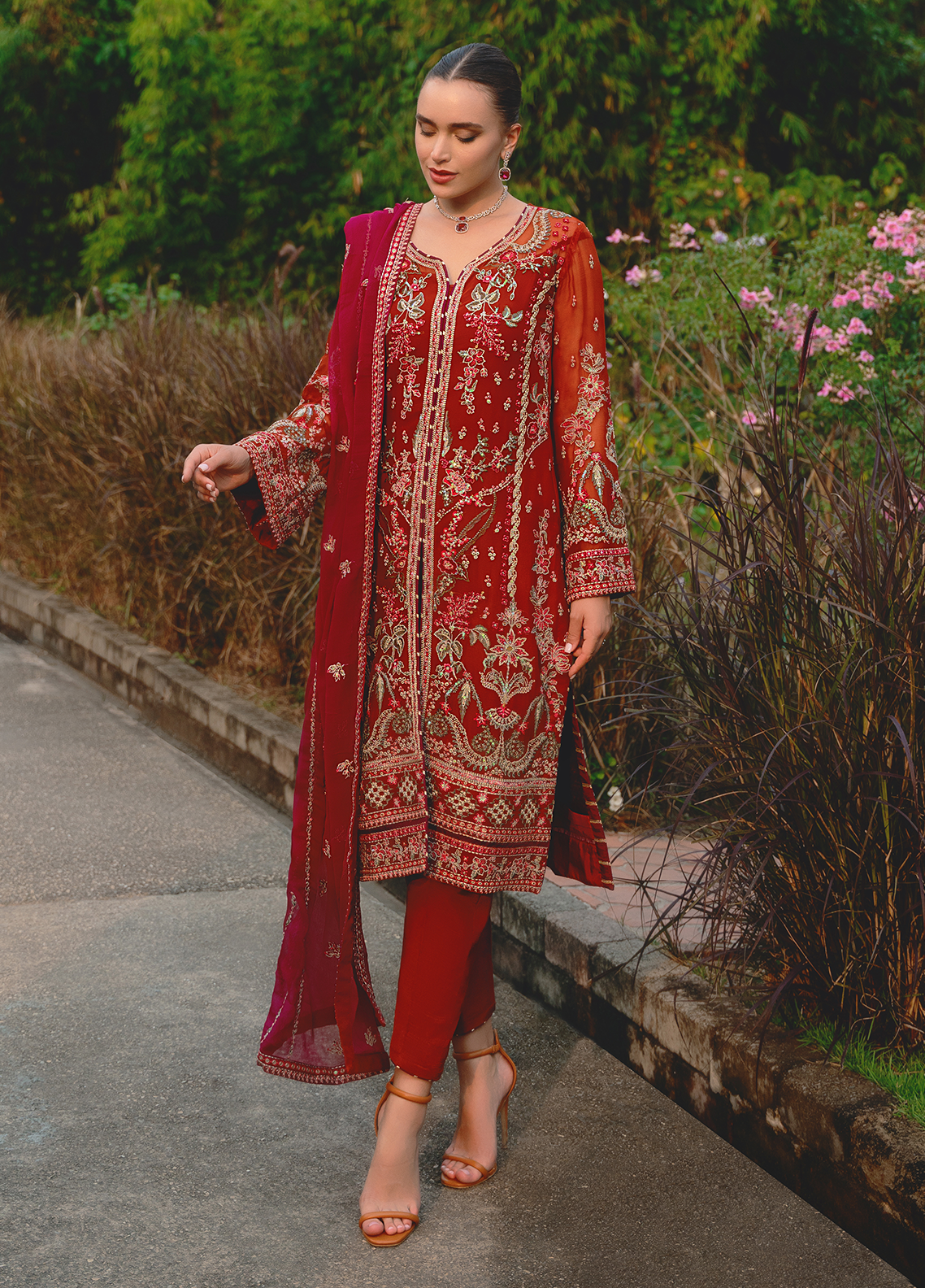 Gulaal Unstitched 3 Piece Luxury Emb Pret Collection'2025-Athena (GL-EP-2024-22)