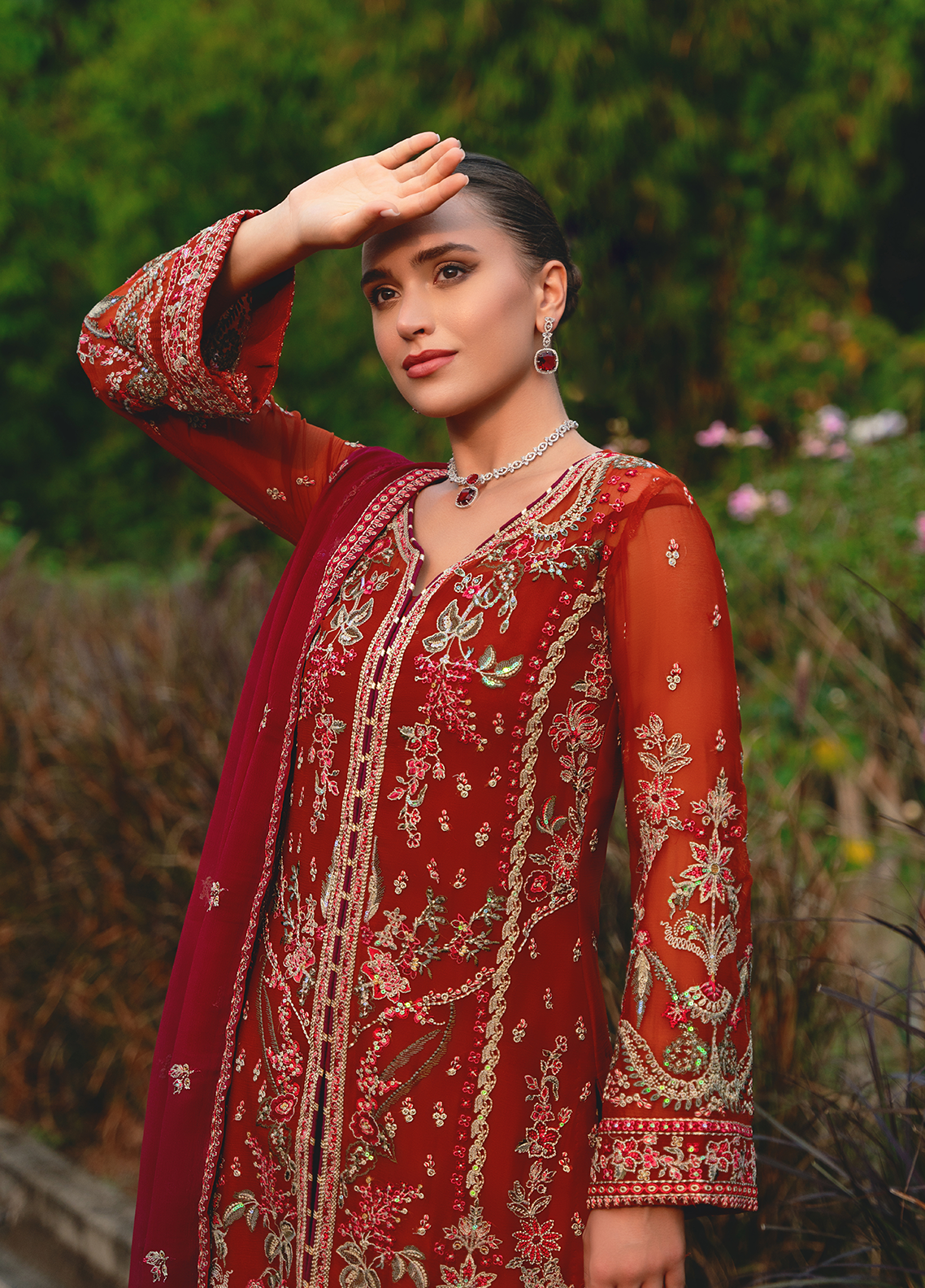 Gulaal Unstitched 3 Piece Luxury Emb Pret Collection'2025-Athena (GL-EP-2024-22)