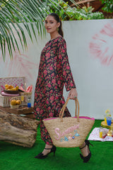Rozana By Opole Stitched 2 Piece Digital Printed Arabic Lawn Collection'2025-Black Blossom