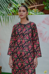 Rozana By Opole Stitched 2 Piece Digital Printed Arabic Lawn Collection'2025-Black Blossom
