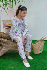 Rozana By Opole Stitched 2 Piece Digital Printed Arabic Lawn Collection'2025-Lilac Bloom