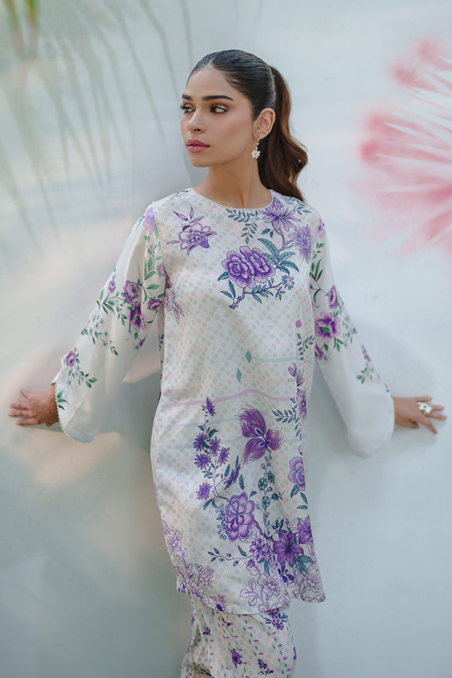 Rozana By Opole Stitched 2 Piece Digital Printed Arabic Lawn Collection'2025-Lilac Bloom