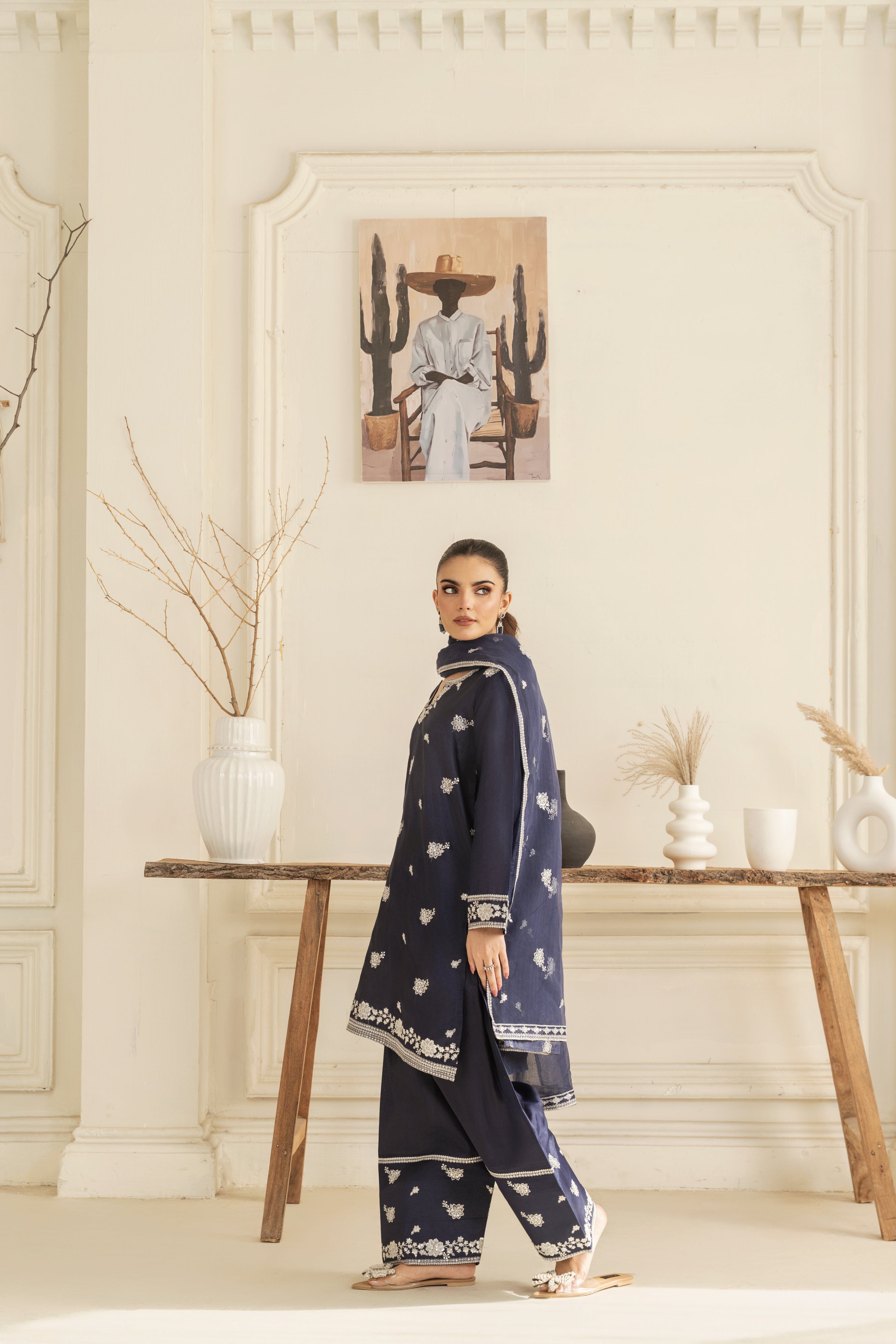 Zoya Zafar Stitched 3 Piece Silk Collection'2025-Farshi Shalwar 03