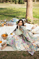 Fresco By Sheenora Stitched 3 Piece Lawn Edit Collection'2025-Flourish Green